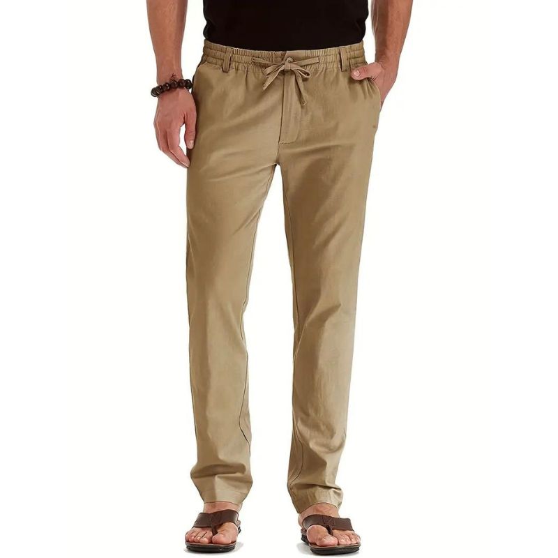 RUGO Hose | Lässige locker sitzende Sommerhose mit elastischem Bund für Herren