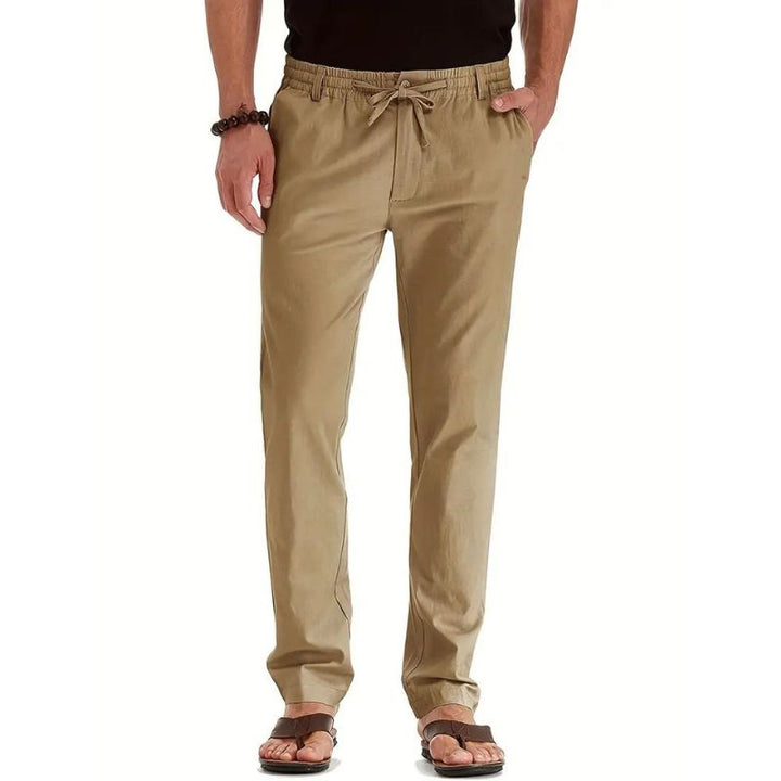 RUGO Hose | Lässige locker sitzende Sommerhose mit elastischem Bund für Herren