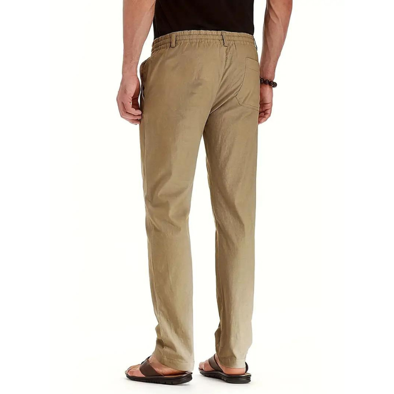 RUGO Hose | Lässige locker sitzende Sommerhose mit elastischem Bund für Herren