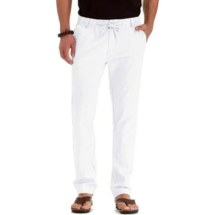 RUGO Hose | Lässige locker sitzende Sommerhose mit elastischem Bund für Herren