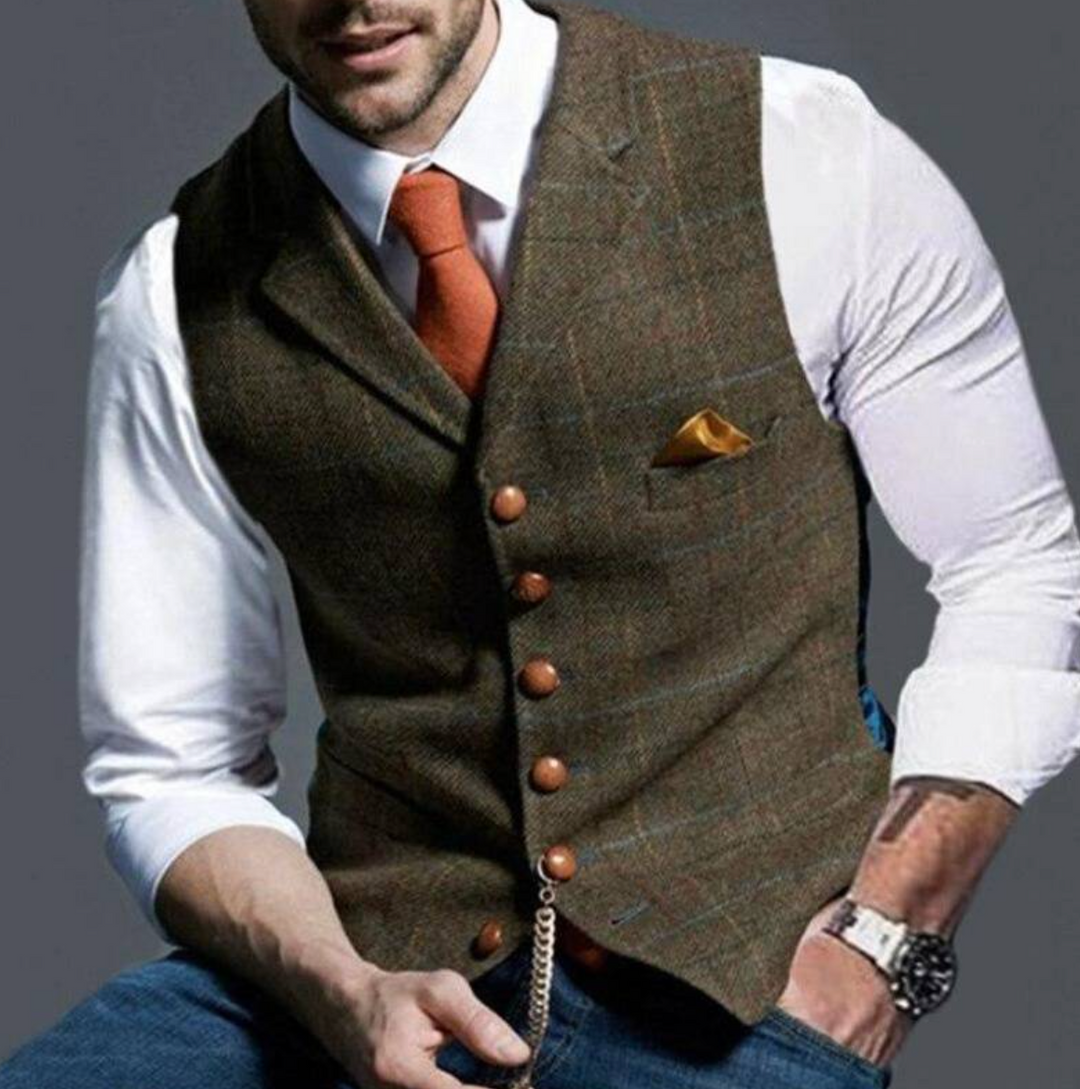 Anzugweste für Herren - Elegante Weste für Hochzeiten und Büro