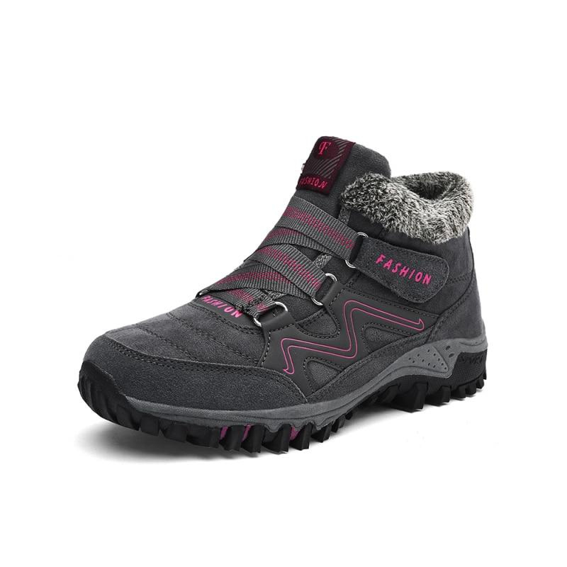 Ortho Wanderschuhe für Damen - Gefütterte Outdoor-Schuhe mit Innenfutter & rutschfester Sohle für den Winter