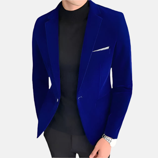 Gents Samtblazer Herren | Stilvoller italienischer Slim-Fit-Blazer aus Samt