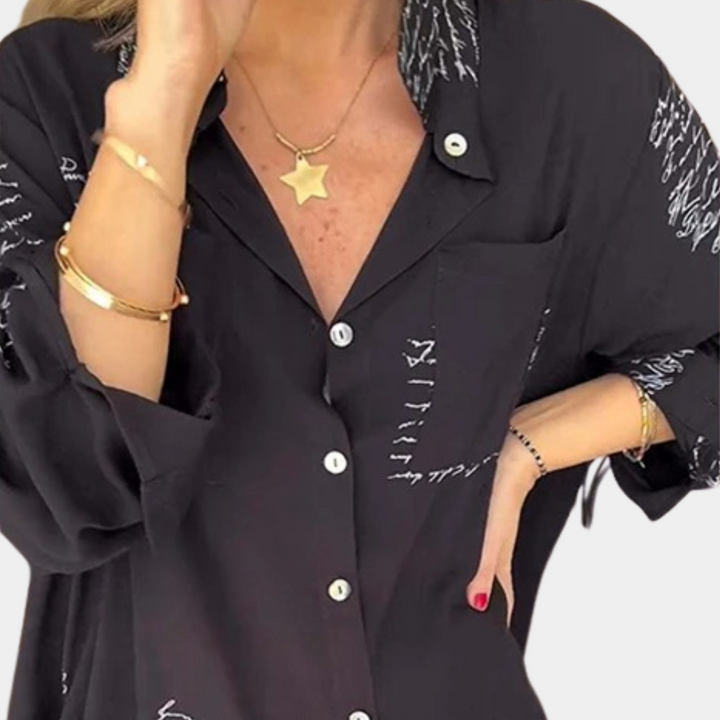 Weber Blusen - Elegante Longbluse mit Druk für Sommer