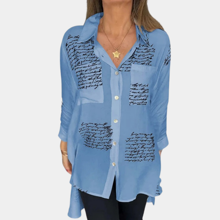 Weber Blusen - Elegante Longbluse mit Druk für Sommer