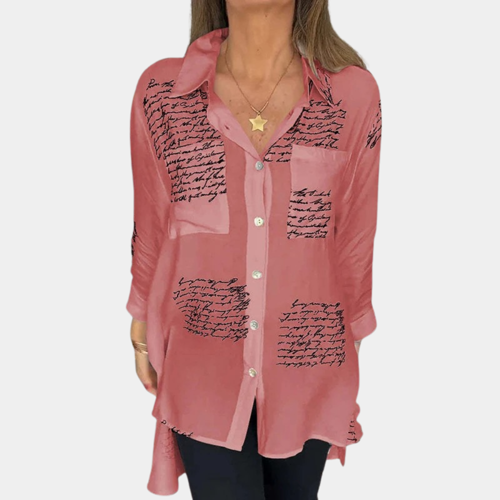 Weber Blusen - Elegante Longbluse mit Druk für Sommer