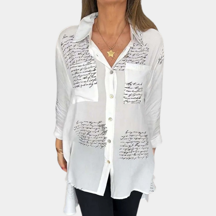 Weber Blusen - Elegante Longbluse mit Druk für Sommer