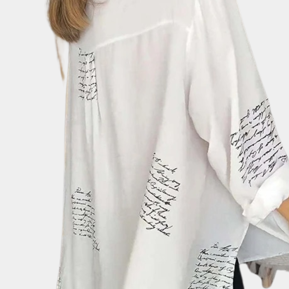 Weber Blusen - Elegante Longbluse mit Druk für Sommer