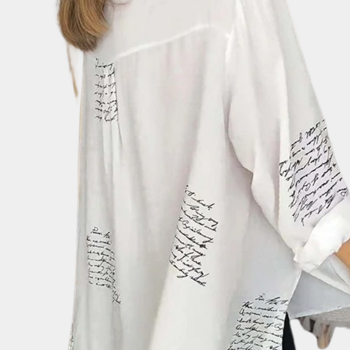 Weber Blusen - Elegante Longbluse mit Druk für Sommer
