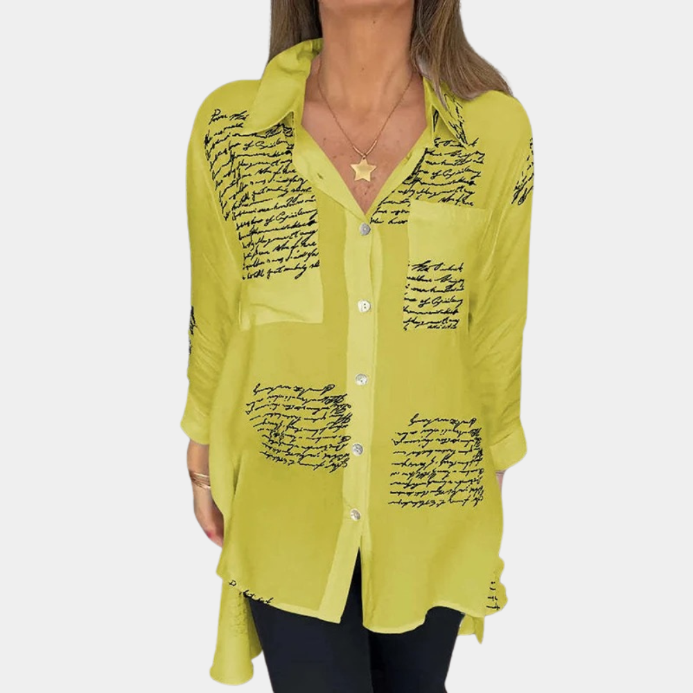 Weber Blusen - Elegante Longbluse mit Druk für Sommer