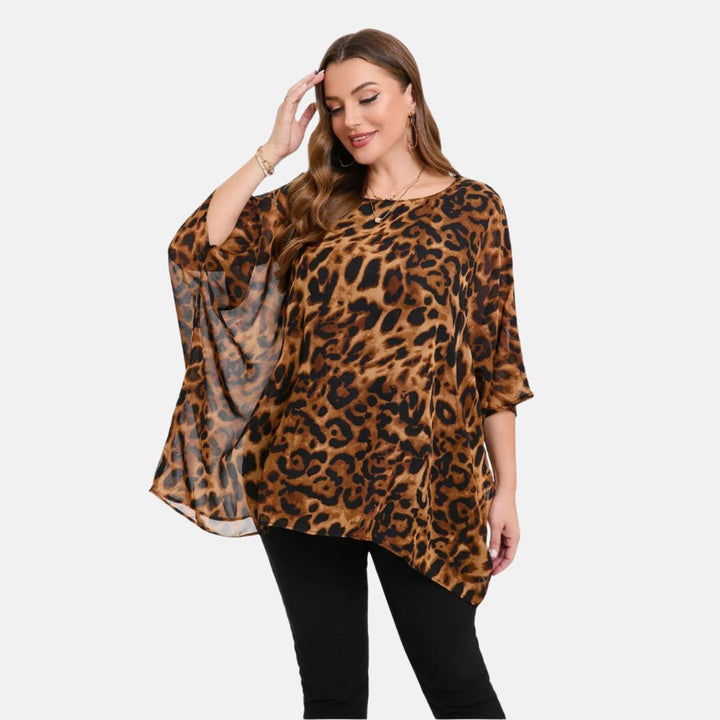 Isabel Blusen-Tunika | Große Größen Tunika mit Leopardenprint