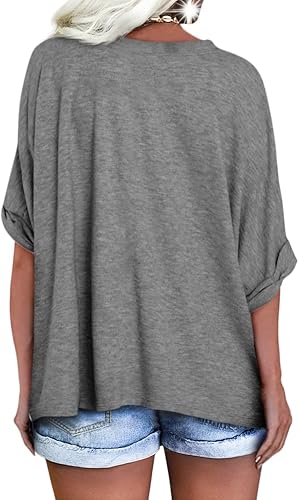 Damen Leinenbluse T-Shirt