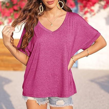 Damen Leinenbluse T-Shirt