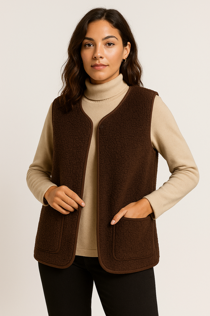 Plüsch-Weste für Damen