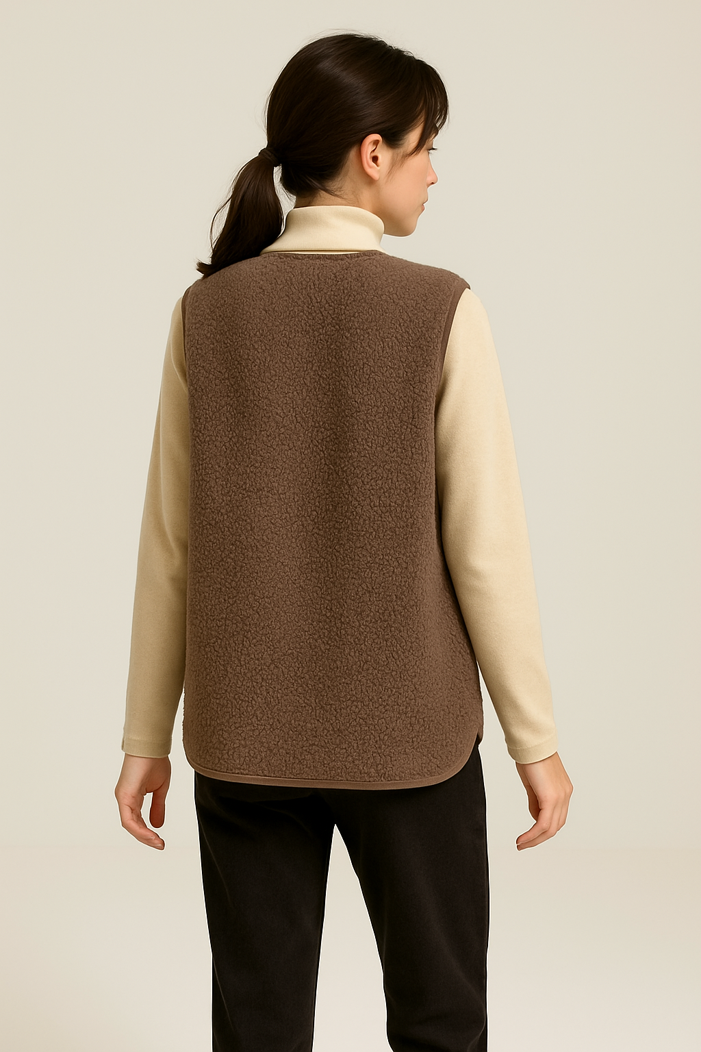 Plüsch-Weste für Damen