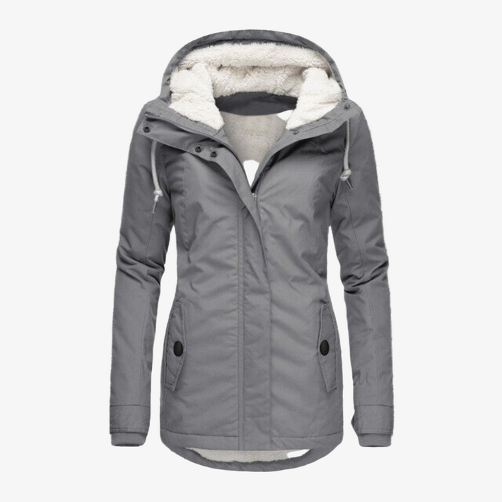 Gefütterte Winterjacke für Damen – Warmer Parka mit Kapuze für den Winter