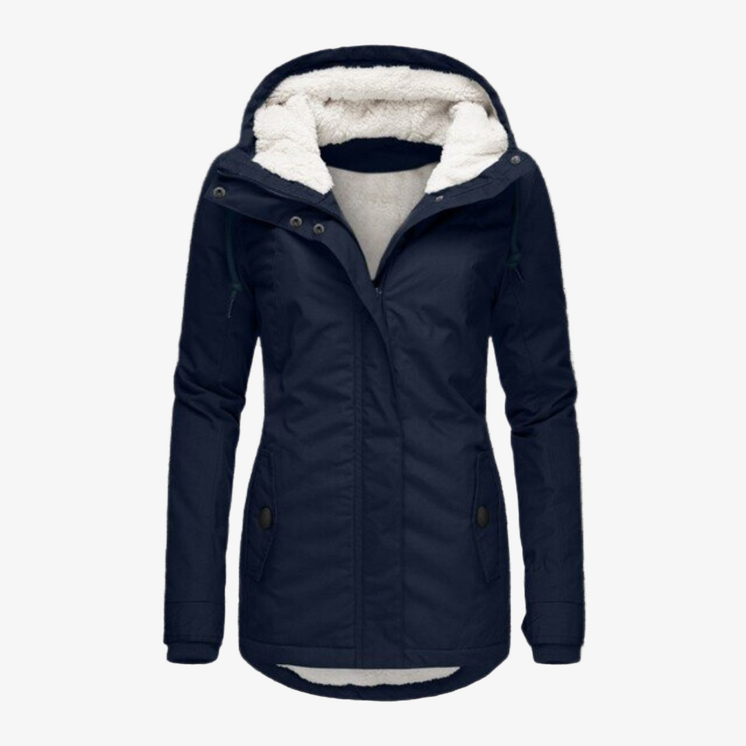 Gefütterte Winterjacke für Damen – Warmer Parka mit Kapuze für den Winter