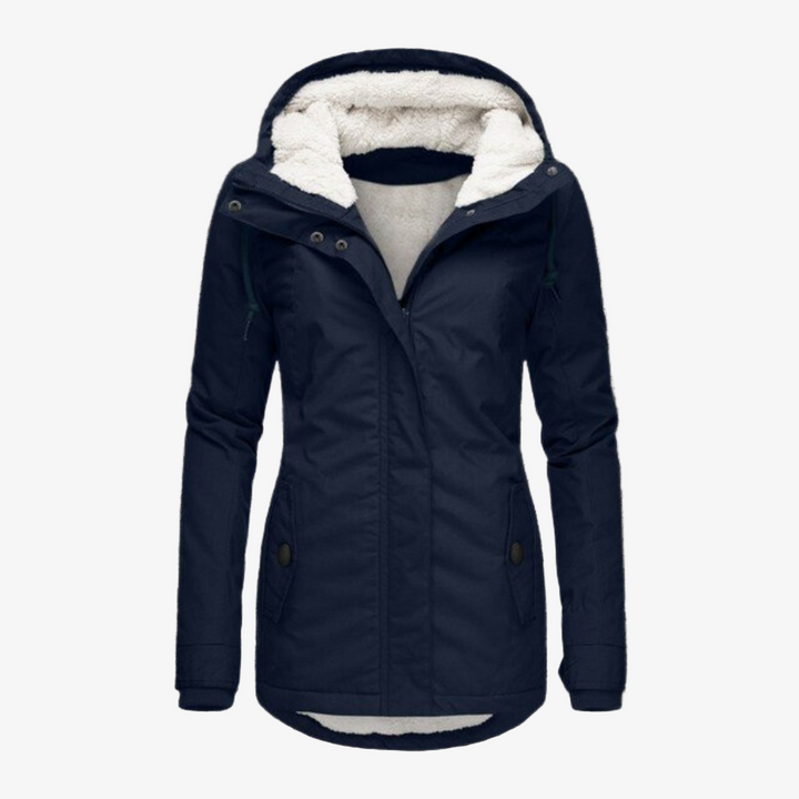 Gefütterte Winterjacke für Damen – Warmer Parka mit Kapuze für den Winter