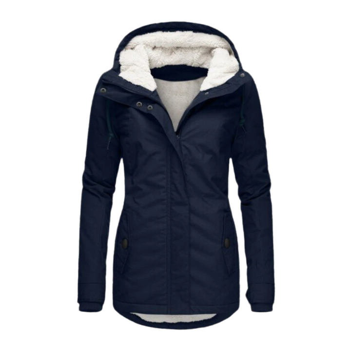 Gabriella Parka | Wasserdichter langer Winterparka mit Kapuze und Fleecefutter für Damen