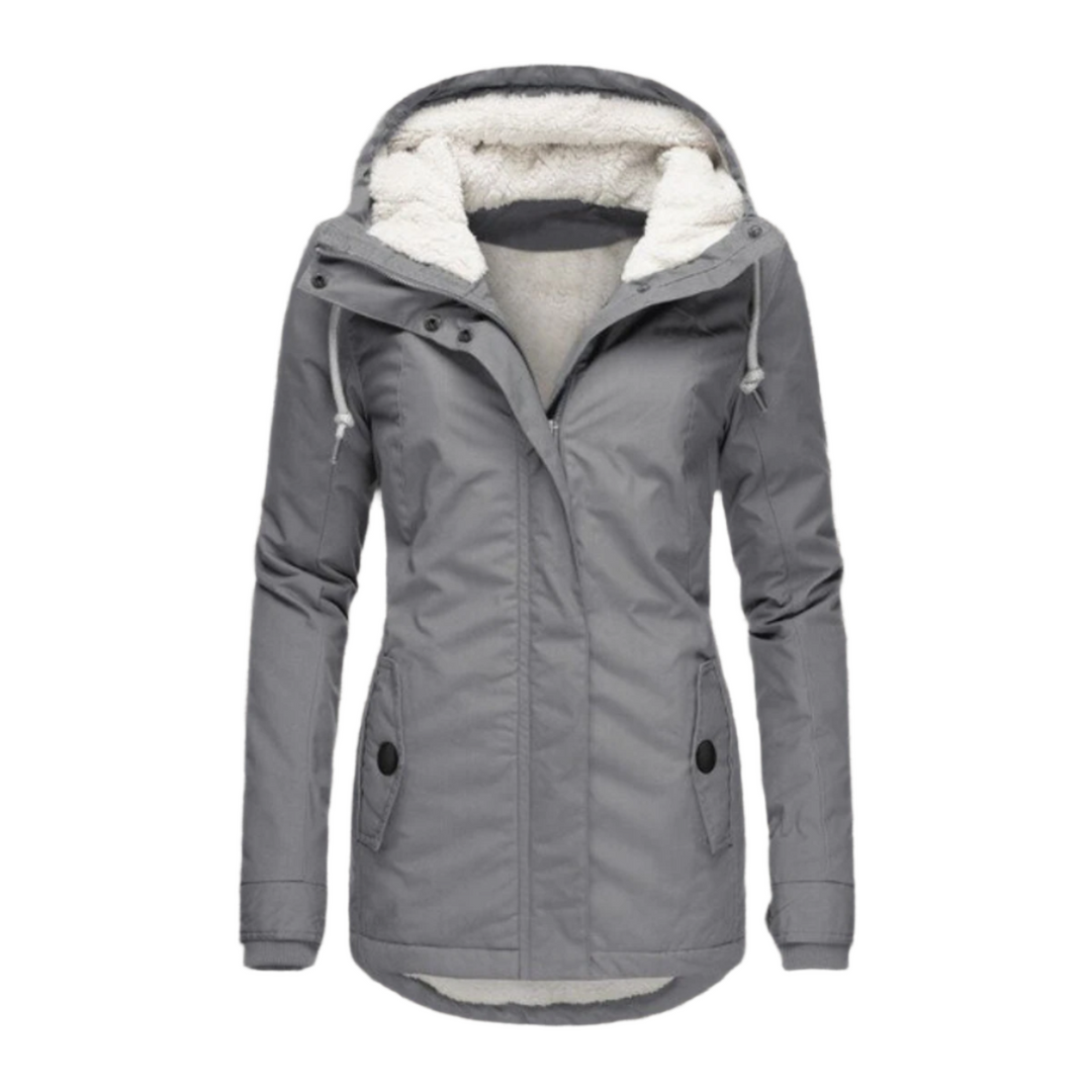 Gabriella Parka | Wasserdichter langer Winterparka mit Kapuze und Fleecefutter für Damen
