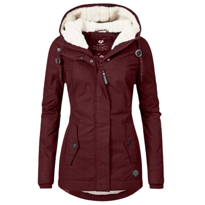 Gabriella Parka | Wasserdichter langer Winterparka mit Kapuze und Fleecefutter für Damen
