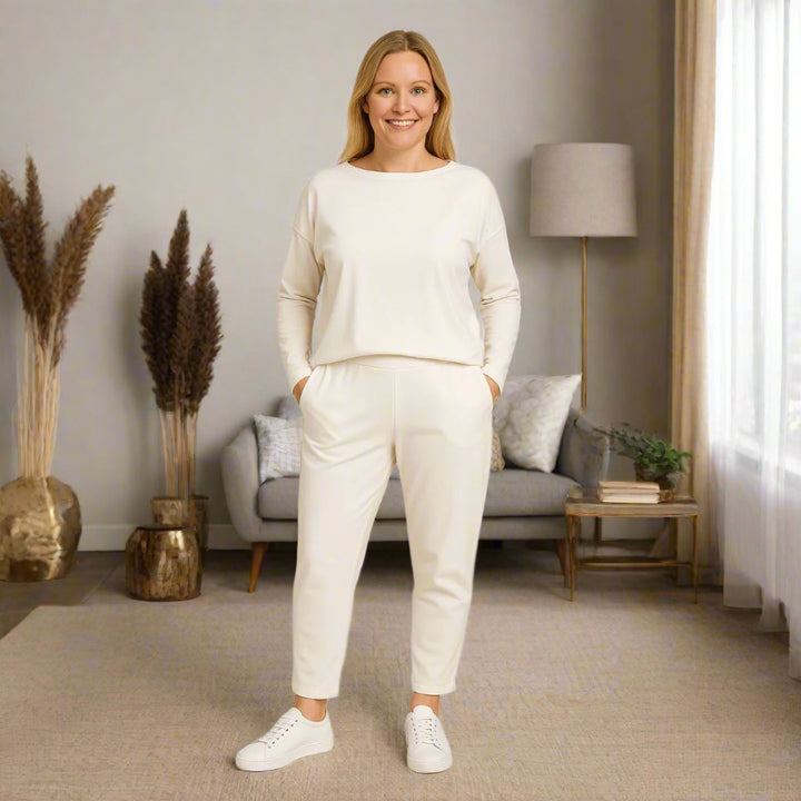 Emma Loungewear Set | Premium Zweiteiler Oversized Pullover & Hose Für Damen