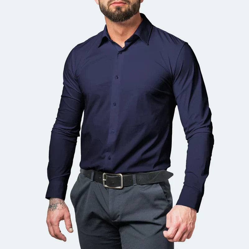 Gents Ultra Stretch Hemd | Knitterfreie Hemd mit tailliertem Schnitt