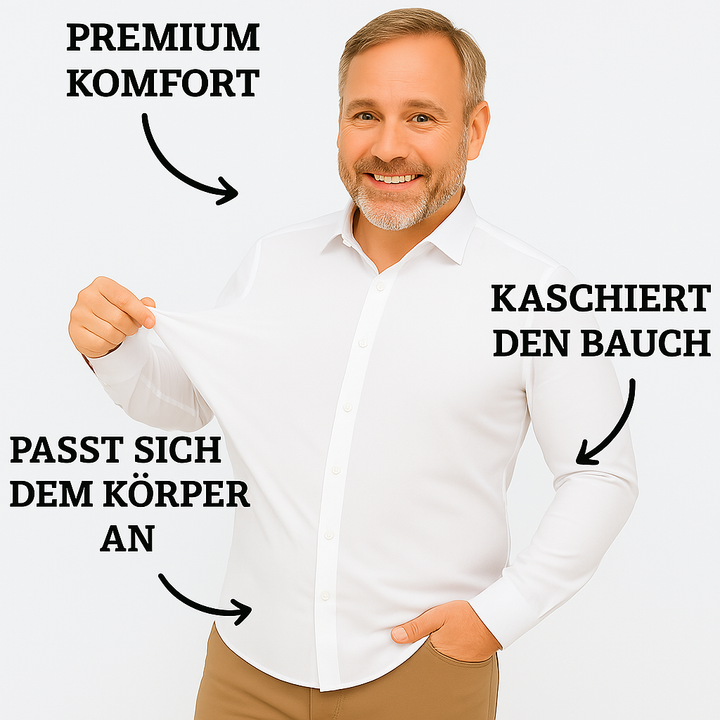 Gents Ultra Stretch Hemd | Knitterfreie Hemd mit tailliertem Schnitt