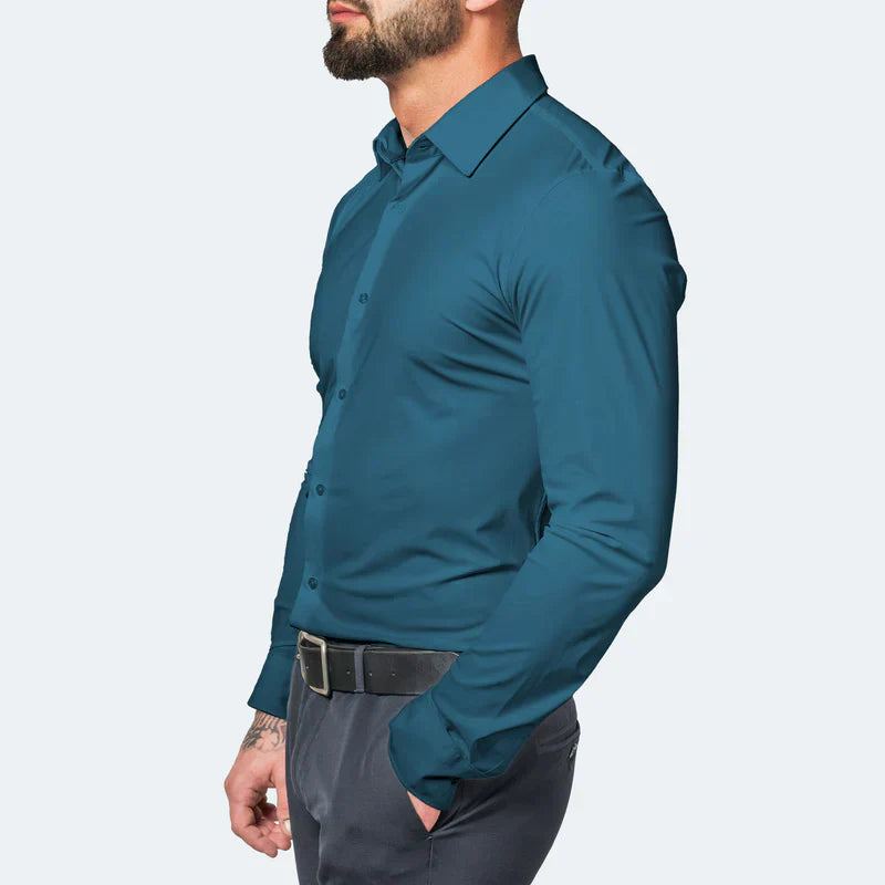 Gents Ultra Stretch Hemd | Knitterfreie Hemd mit tailliertem Schnitt