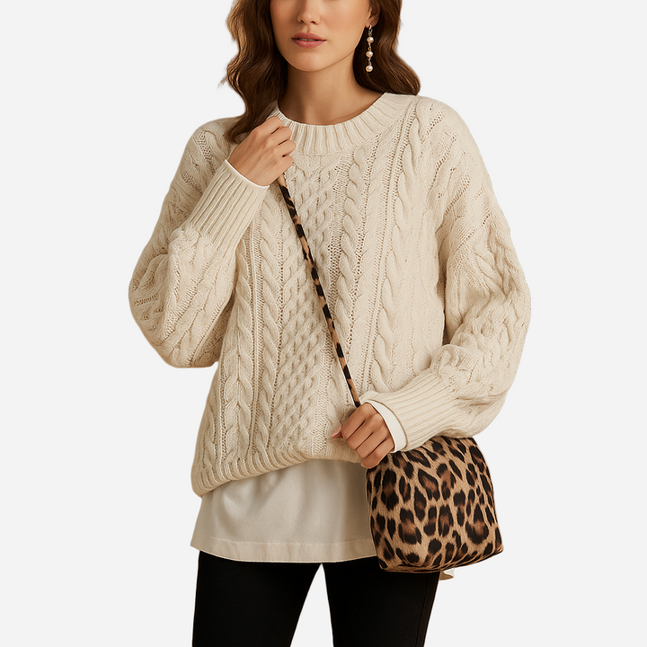 Grobstrick Pullover für Damen - Chunky & Rundhals für den Winter