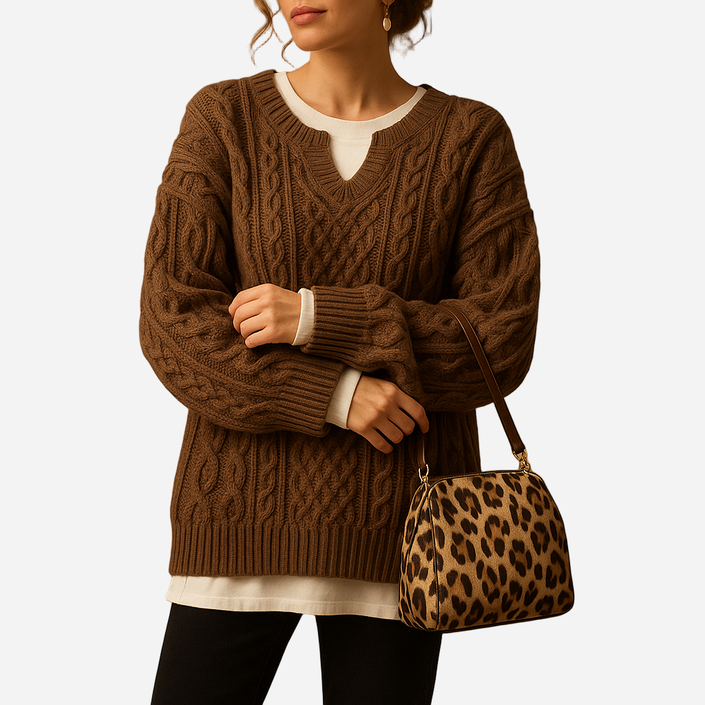 Grobstrick Pullover für Damen - Chunky & Rundhals für den Winter