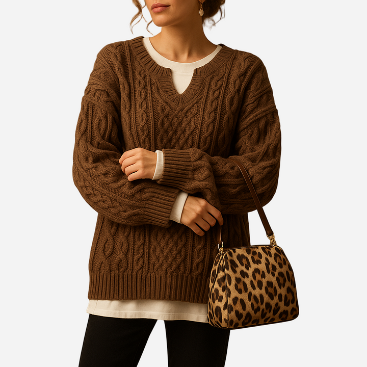 Grobstrick Pullover für Damen - Chunky & Rundhals für den Winter