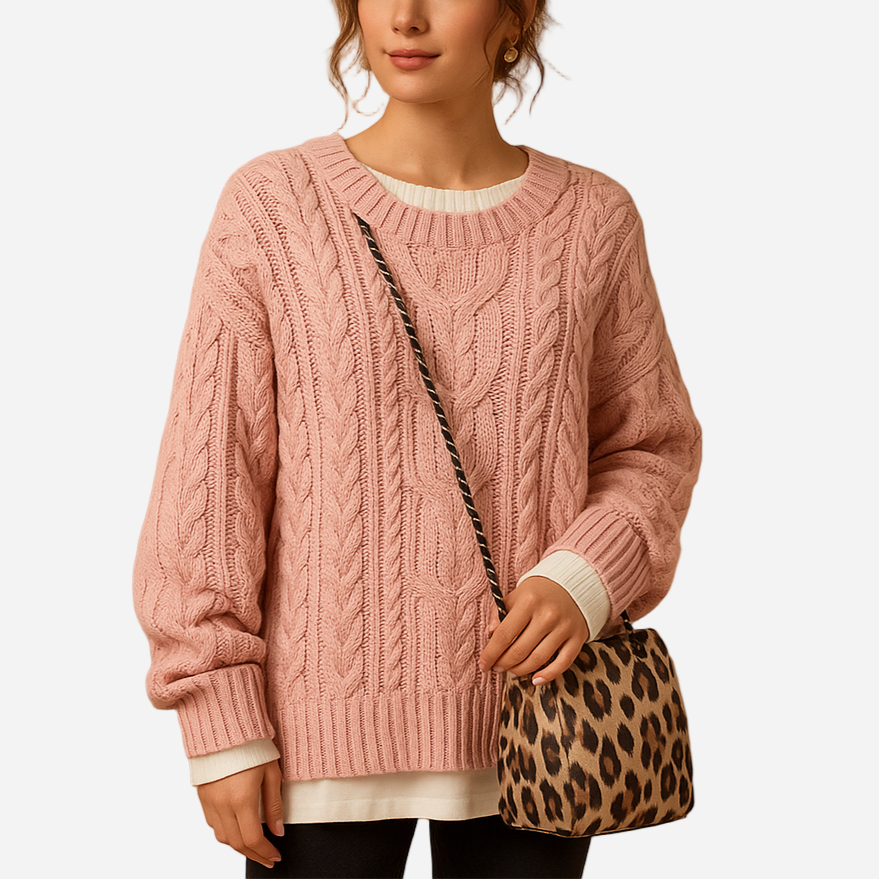 Grobstrick Pullover für Damen - Chunky & Rundhals für den Winter