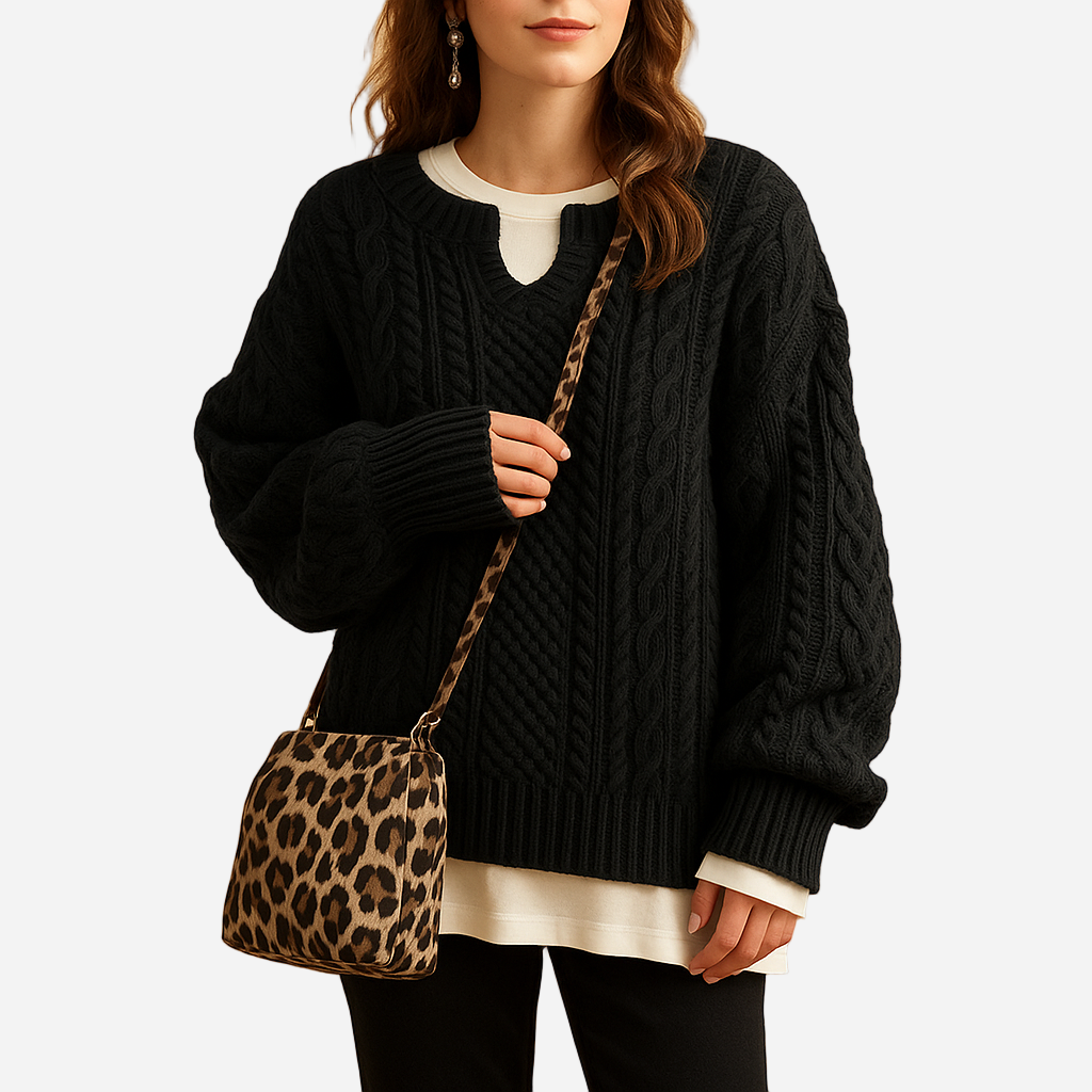 Grobstrick Pullover für Damen - Chunky & Rundhals für den Winter