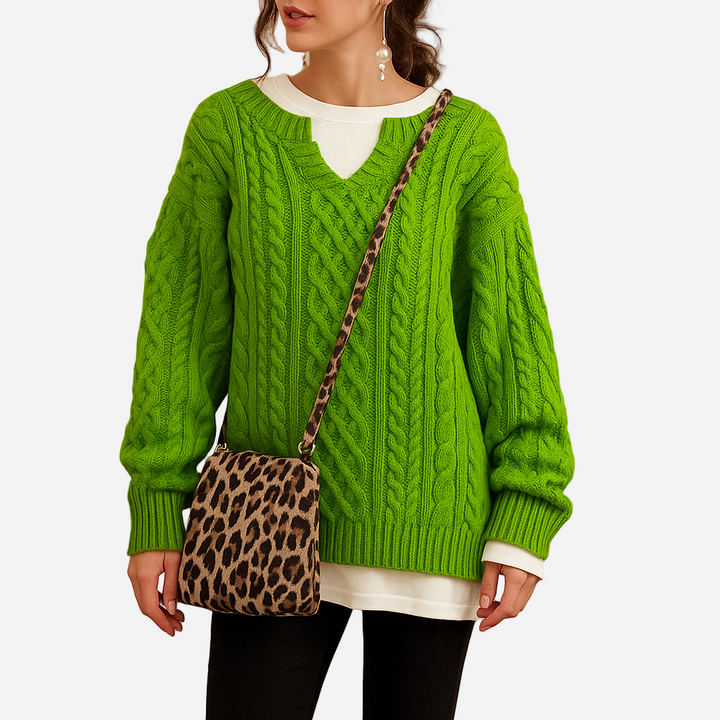 Grobstrick Pullover für Damen - Chunky & Rundhals für den Winter