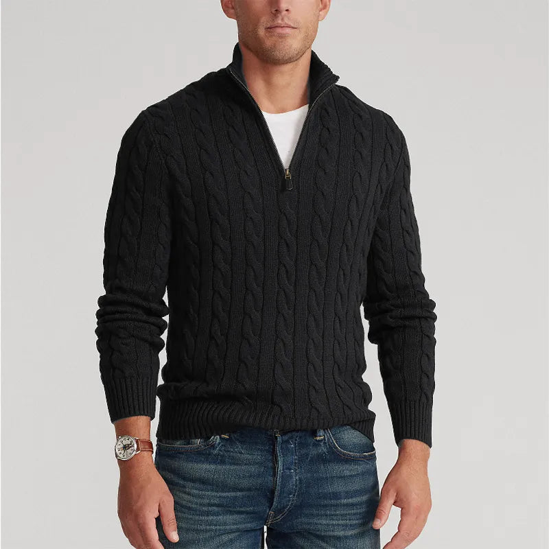 Gents Troyer | Stilvoller Zip Strickpullover