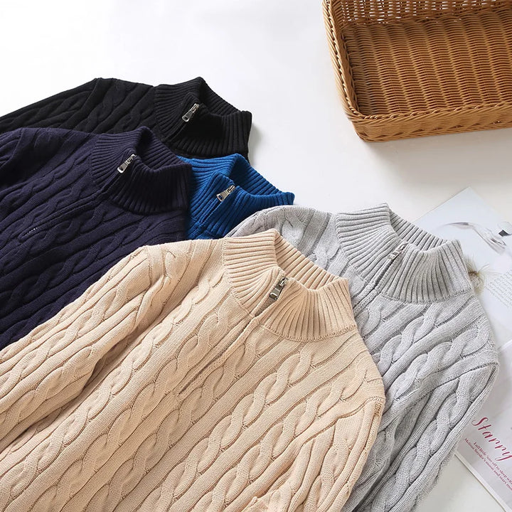 Gents Troyer | Stilvoller Zip Strickpullover