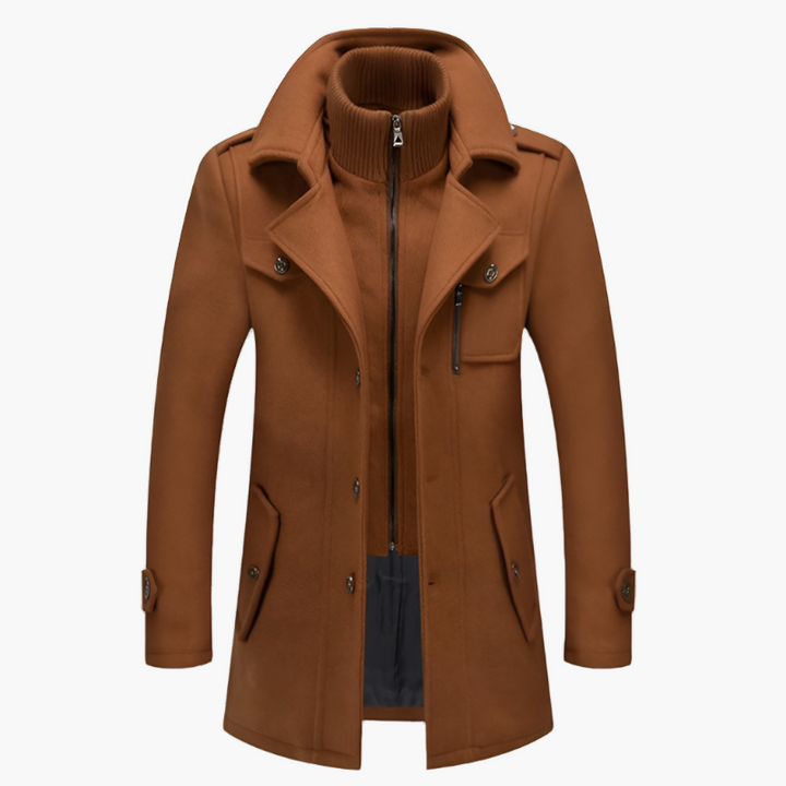 Wollmantel für den Herbst - Premium Lange Wasserfeste Jacke für Herren
