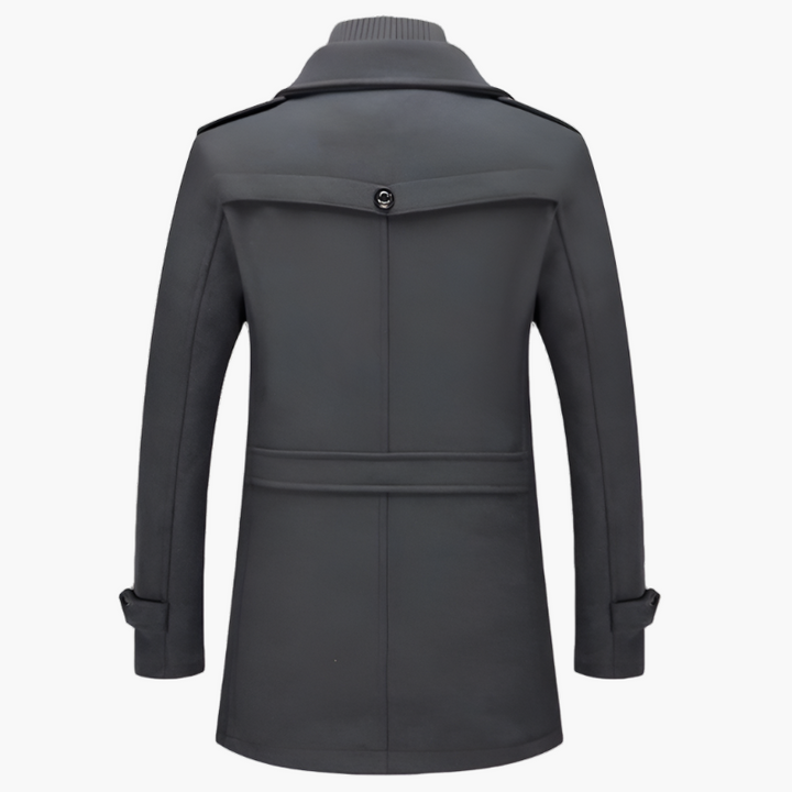 Wollmantel für den Herbst - Premium Lange Wasserfeste Jacke für Herren