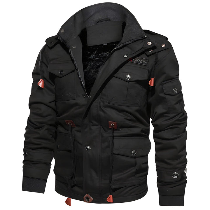 Winterjacke für Herren - Militärjacke mit fleece und mehreren Taschen