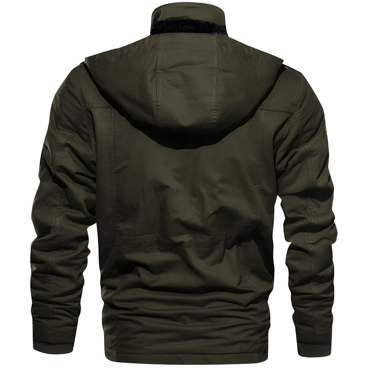 Winterjacke für Herren - Militärjacke mit fleece und mehreren Taschen