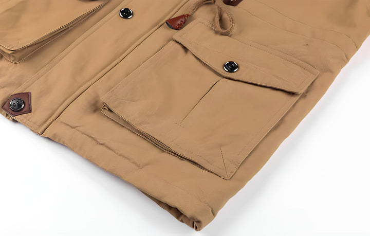 Winterjacke für Herren - Militärjacke mit fleece und mehreren Taschen