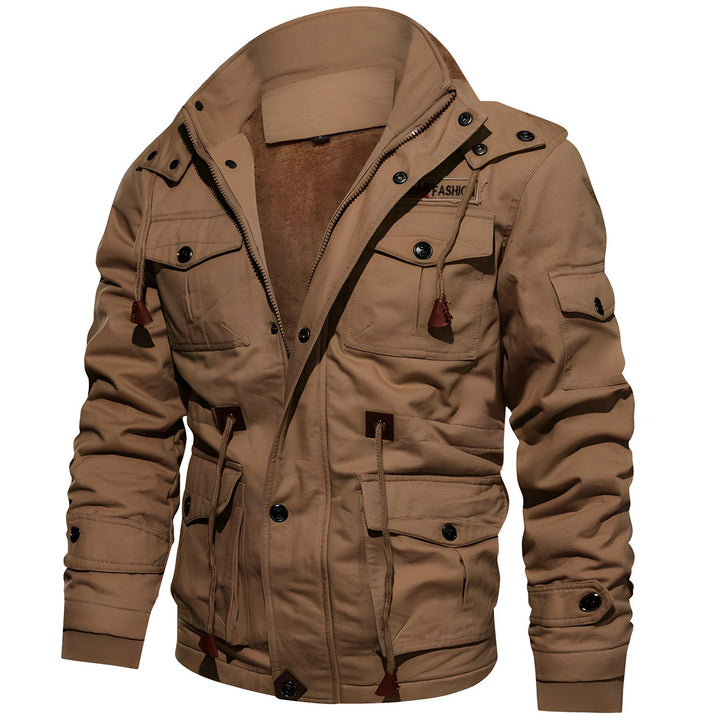 Winterjacke für Herren - Militärjacke mit fleece und mehreren Taschen
