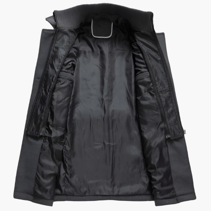 Wollmantel für den Herbst - Premium Lange Wasserfeste Jacke für Herren