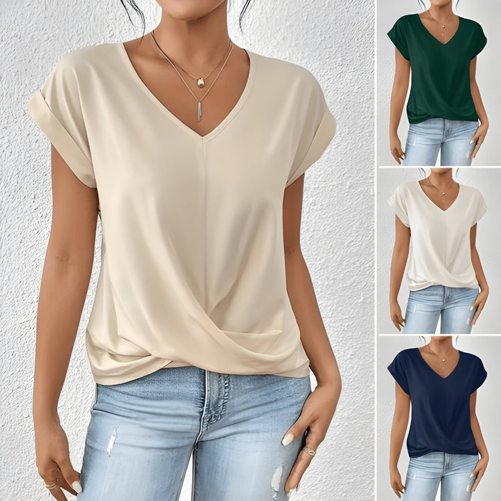 Olivia Top | Stilvolles Kurzarm Oberteil Für Damen