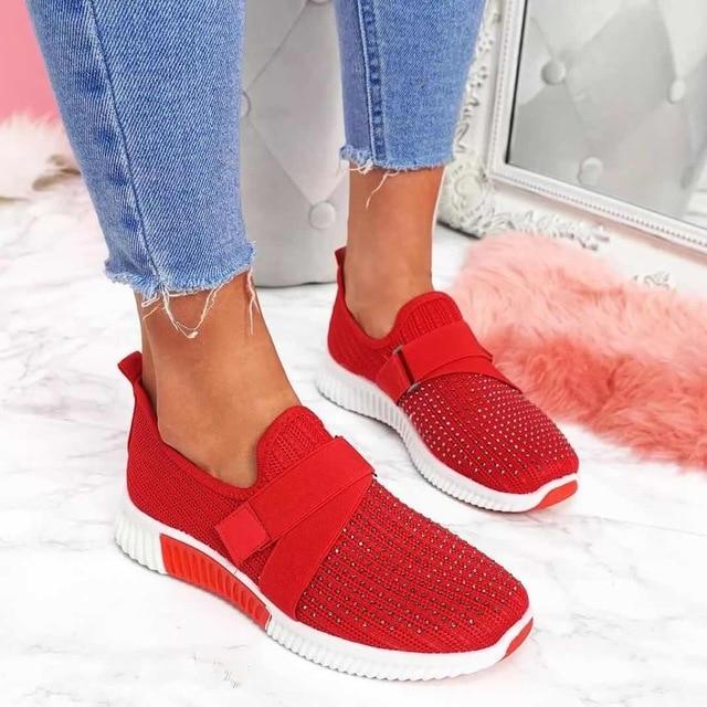 Sneaker für Damen - Bequeme Sommerschuhe mit Fußbett für Sommer