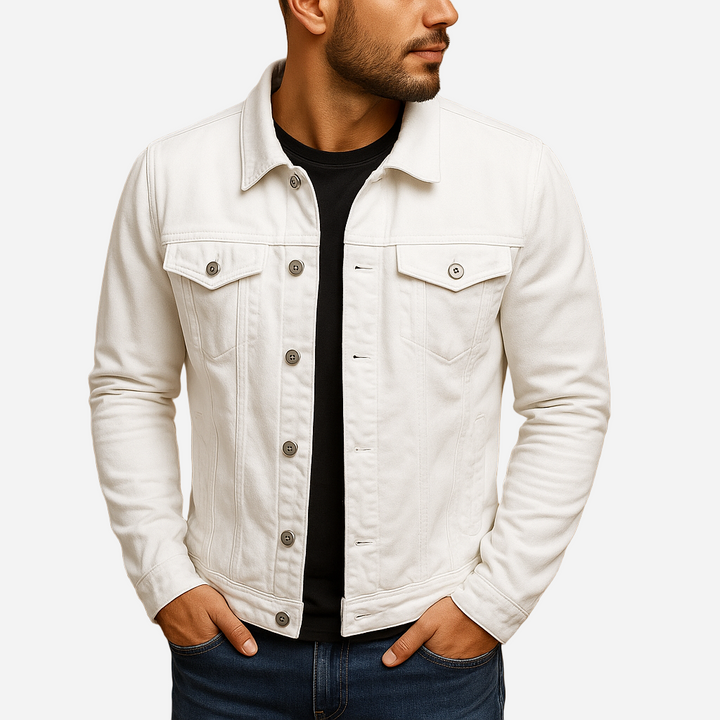 Jeansjacke für Herren - Klassisch & Tailliert für den Winter