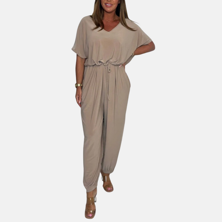 Jumpsuit - Luftig Stylischer Jumpsuit mit V-Ausschnitt