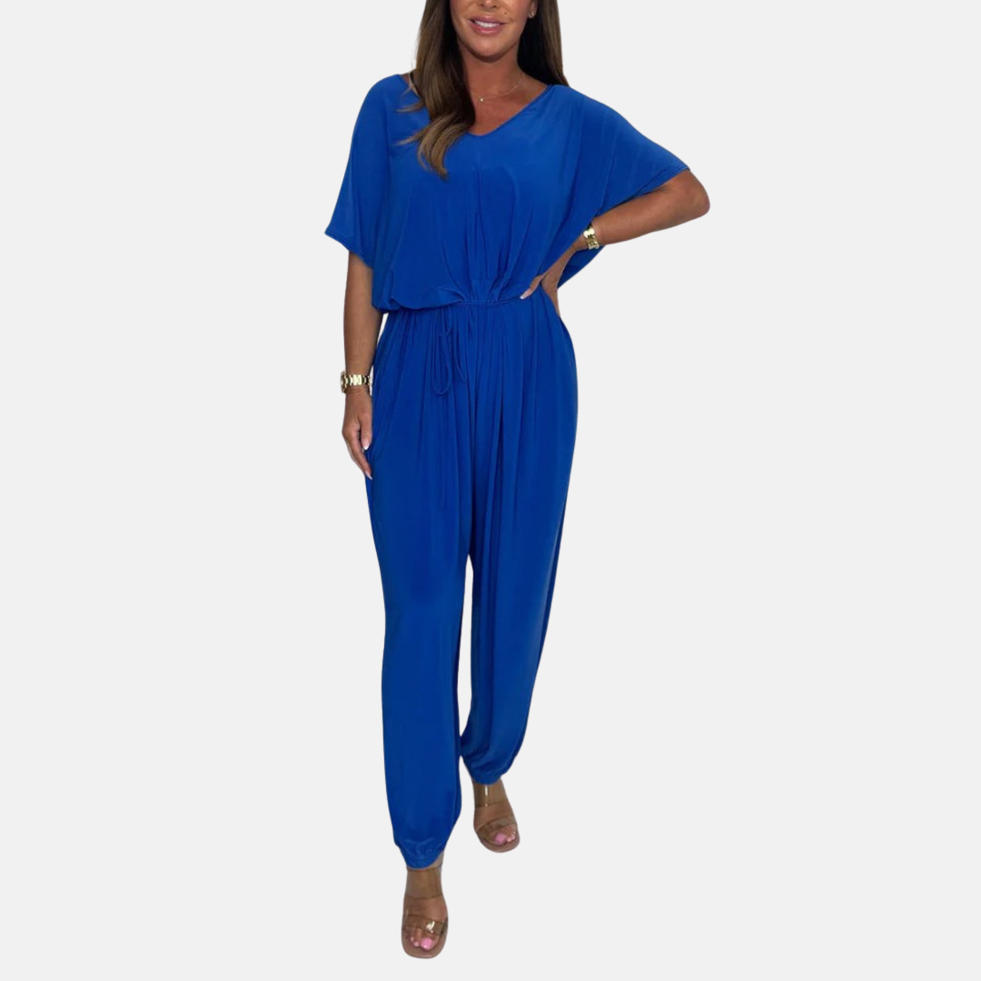 Jumpsuit - Luftig Stylischer Jumpsuit mit V-Ausschnitt