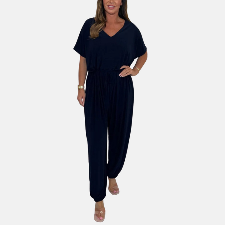 Jumpsuit - Luftig Stylischer Jumpsuit mit V-Ausschnitt